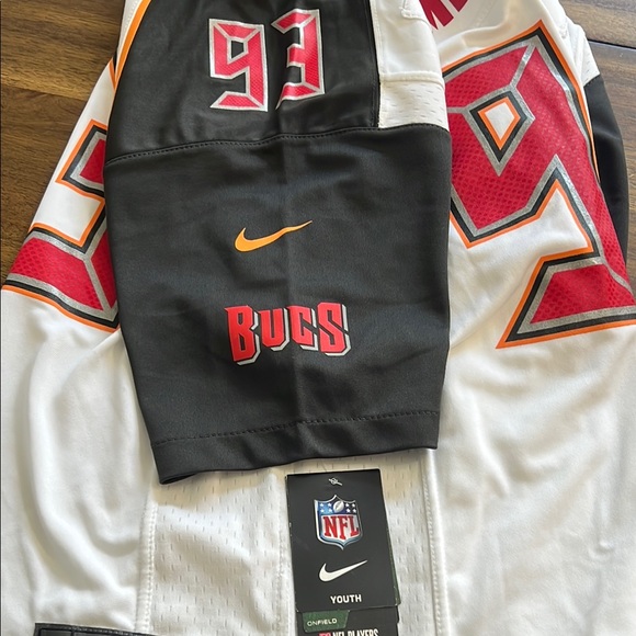 NWT NFL Tampa Bay Buccaneers Gerald McCoy #93 Jersey Nike On Field Youth L 14/16 - Picture 7 of 13